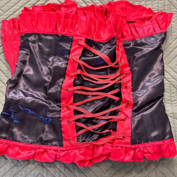 NEW Day of the Dead Skulls Halloween Cosplay Corset Costume Med - Picture 5 of 6